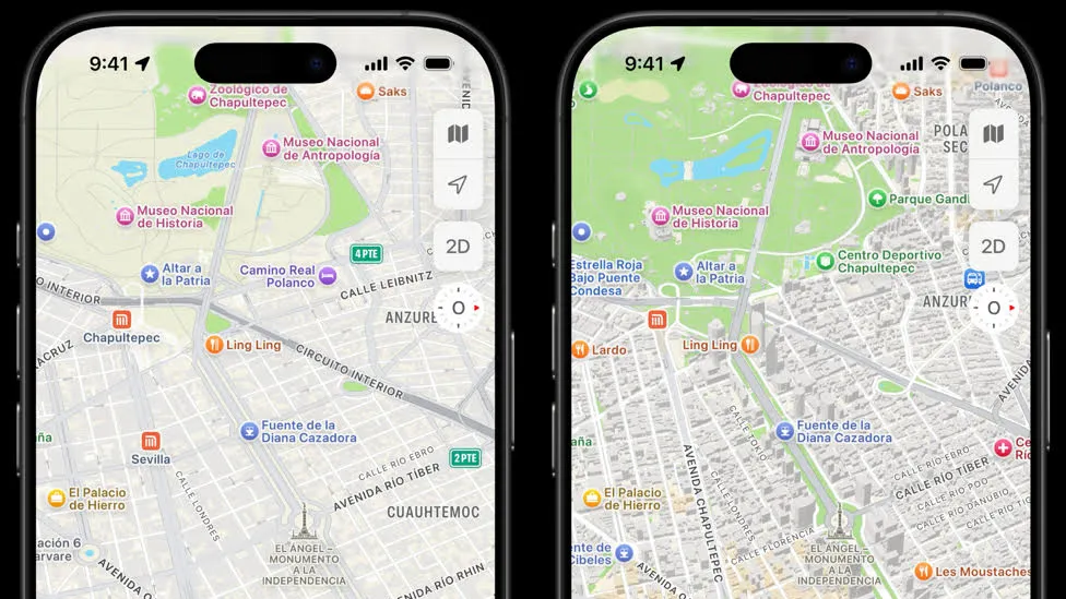 Apple Maps ahora considera rutas seguras, elevaciones y obstáculos para ciclistas, como escaleras y caminos complicados.