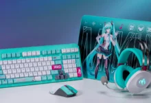 La colección ASUS TUF Gaming x Hatsune Miku combina el diseño ciberpunk característico de la ídolo virtual con la tecnología y durabilidad de los periféricos gaming de ASUS, ahora disponibles en México a través de Liverpool.