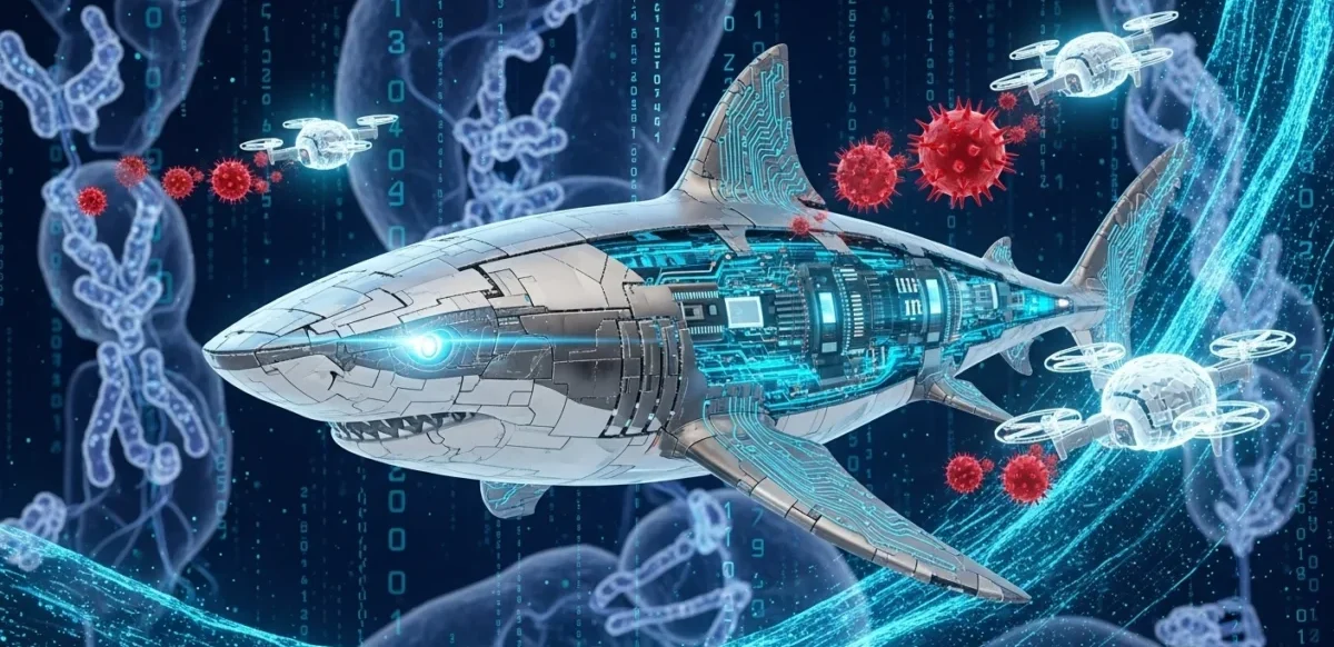 La startup mexicana Narval utiliza inteligencia artificial generativa para replicar los anticuerpos de los tiburones y acelerar el desarrollo de tratamientos médicos.