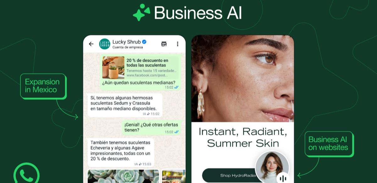 México lidera el lanzamiento mundial de la inteligencia artificial en WhatsApp Business.
