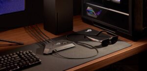 ASUS presenta las ROG XREAL R1, gafas gaming de realidad aumentada con pantalla virtual de hasta 171 pulgadas.