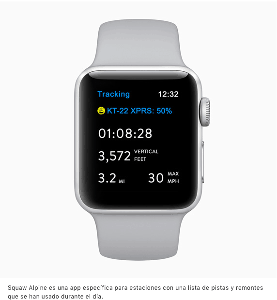 El Apple Watch Series 3 ahora para squiadores y snowboarders