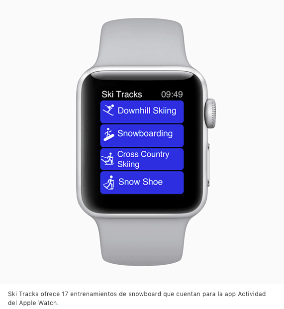 El Apple Watch Series 3 ahora para squiadores y snowboarders