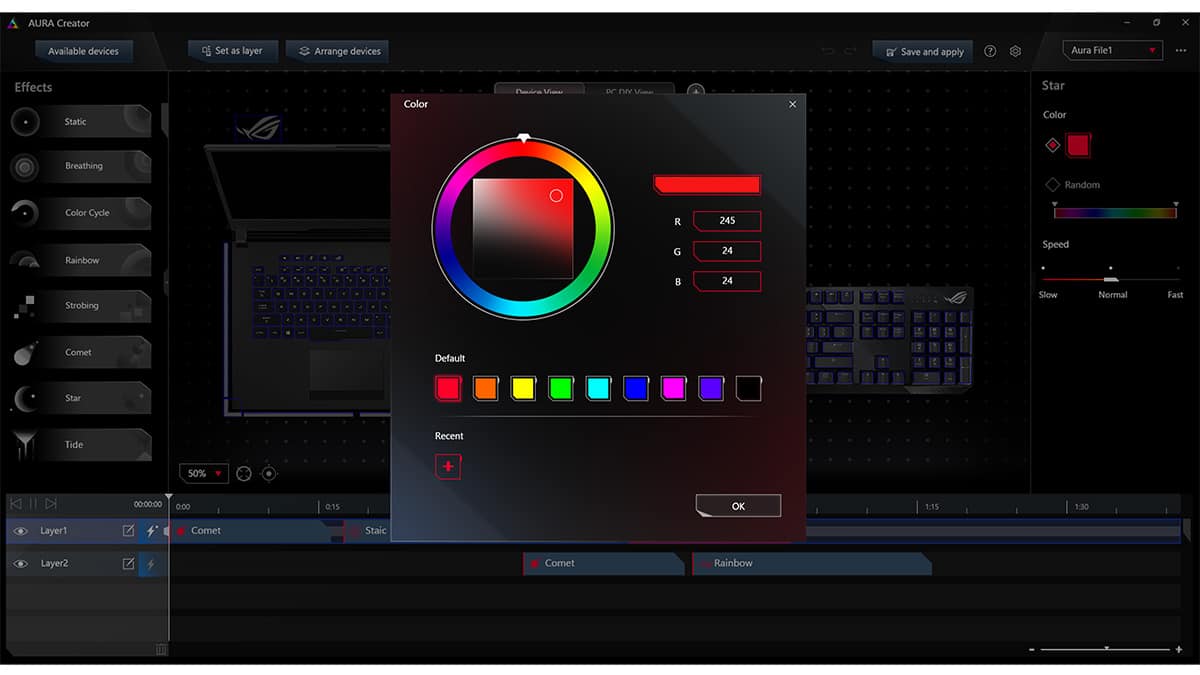 Nuevo software para crear efectos de iluminación personalizados para gamers