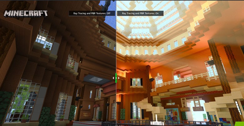 Nuevos mundos de Minecraft trazados con rayos