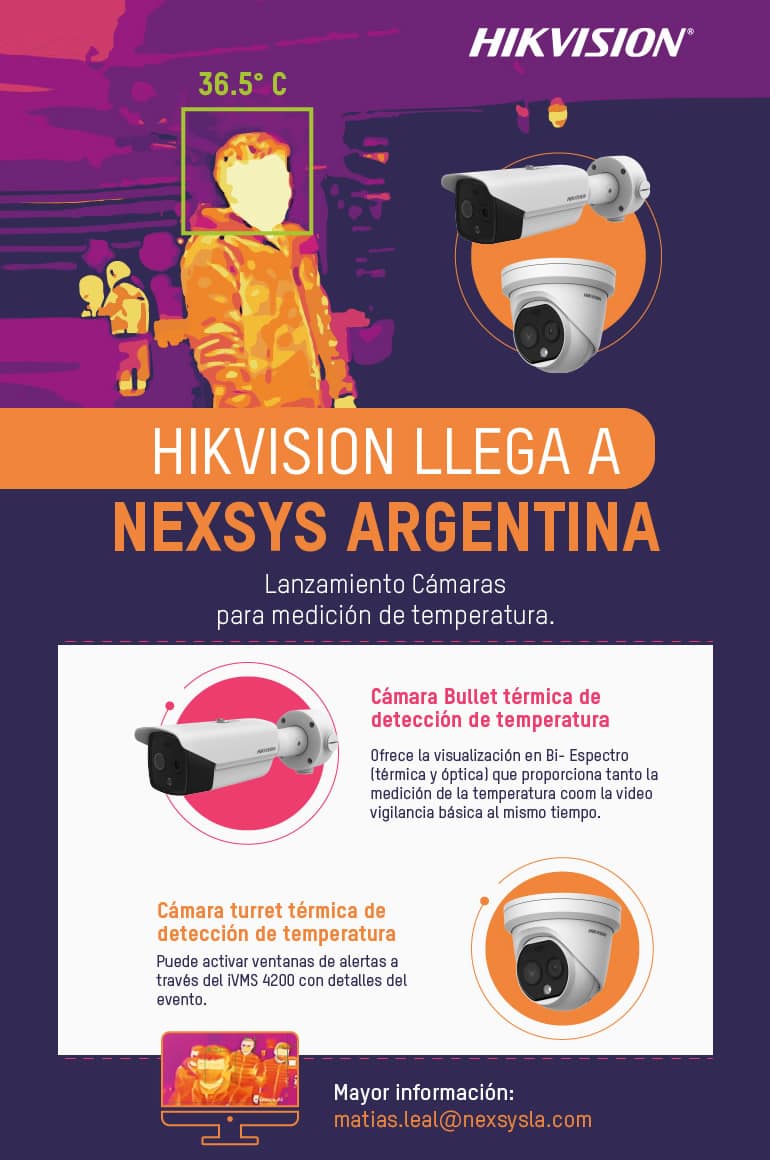 ¡Hikvision ahora en Nexsys Argentina!