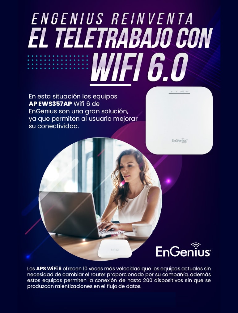 ¡Teletrabajo con WiFi 6.0!