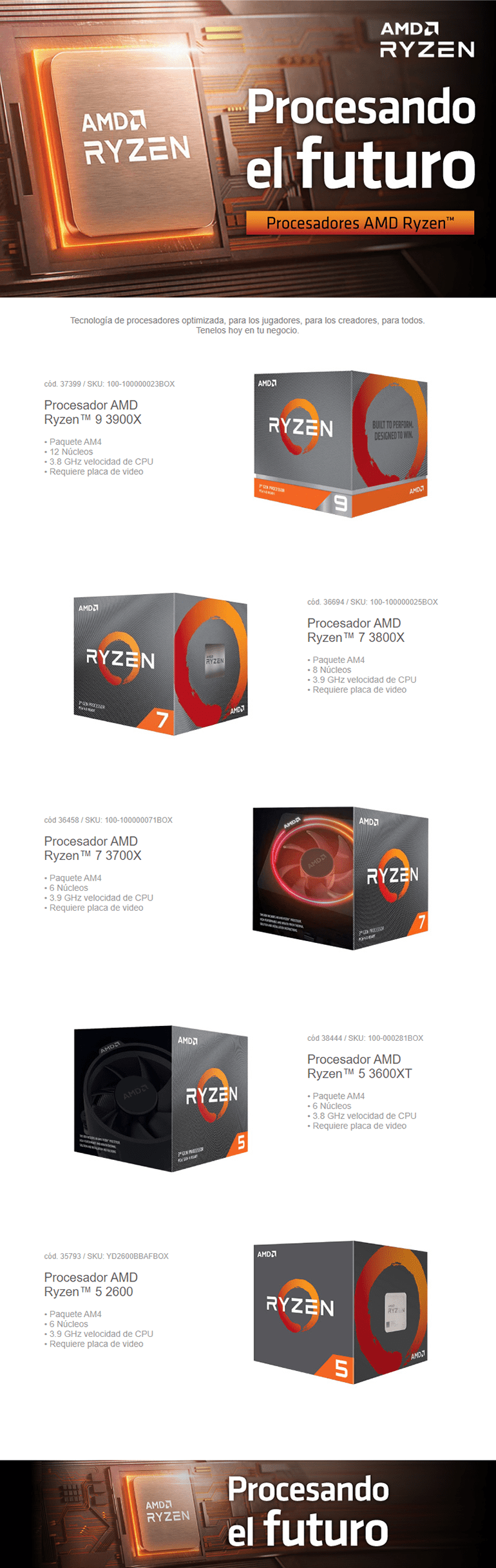 ¡Procesa el futuro con AMD!