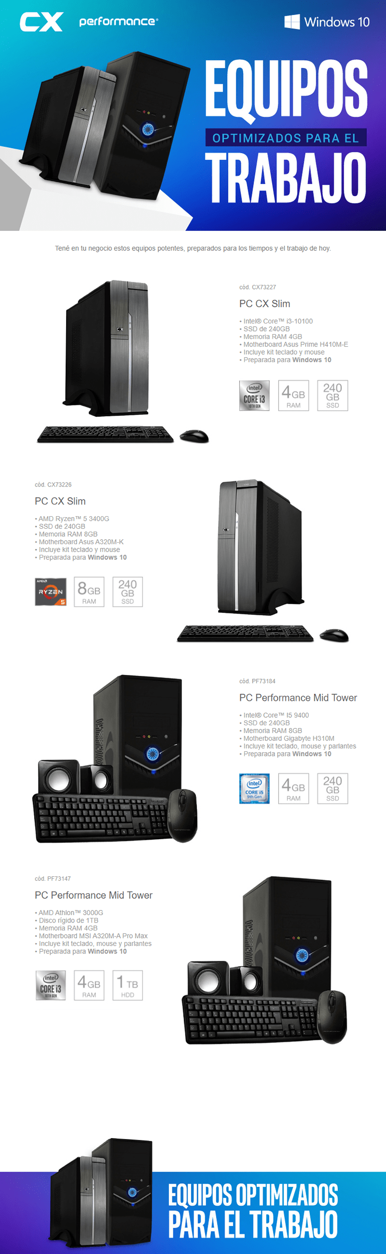 Equipos para el trabajo