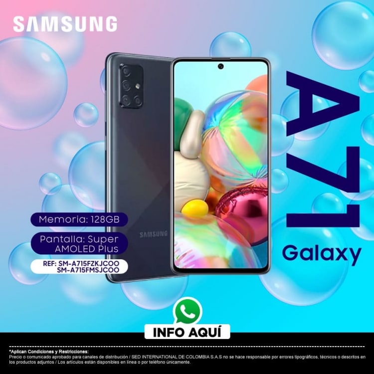 Adquiere el Samsung Galaxy A71