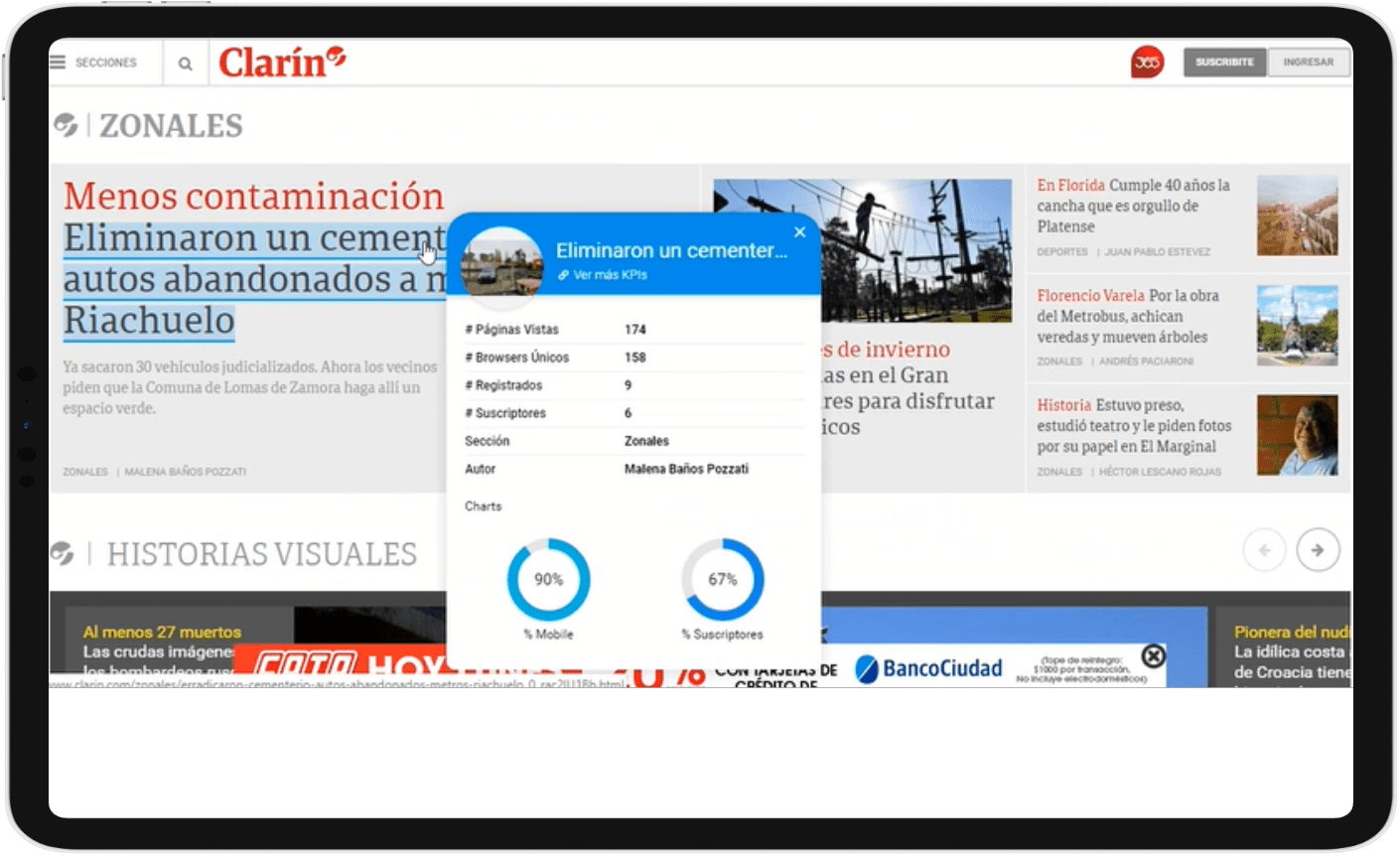 Inteligencia Artificial en la redacción de uno de los principales portales de noticias argentino