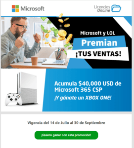 ¡Microsoft y LoL premian tus ventas!