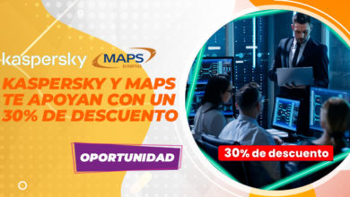 Kaspersky y MAPS te apoyan con un 30% de descuento