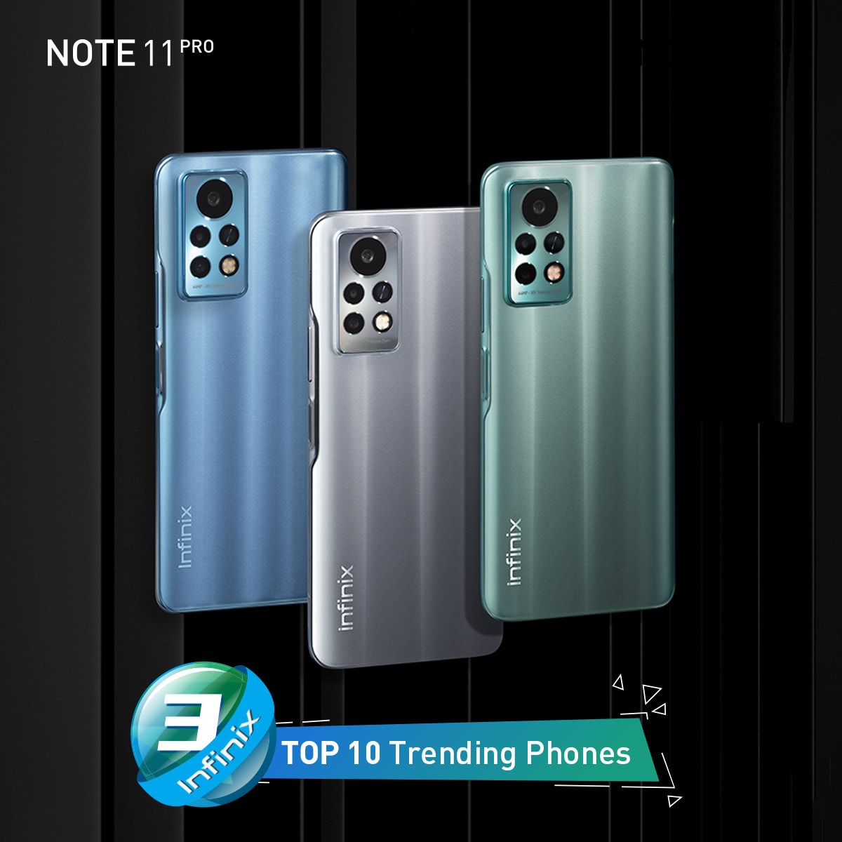 Infinix Note 11 Pro en el top 3 mundial de Smartphones en tendencia