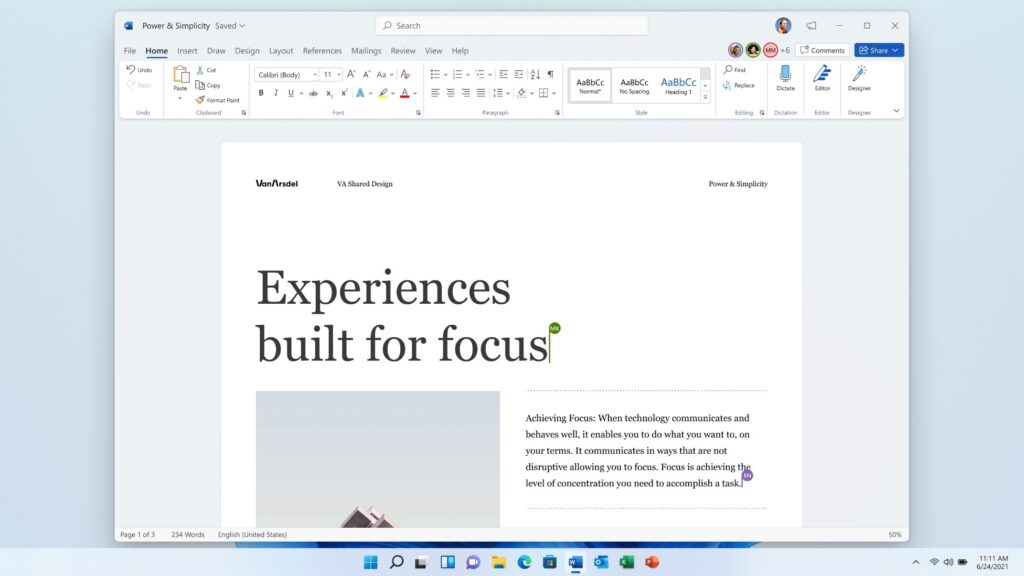 Lanzamiento de Office 2021: es más fácil crear junto a Microsoft