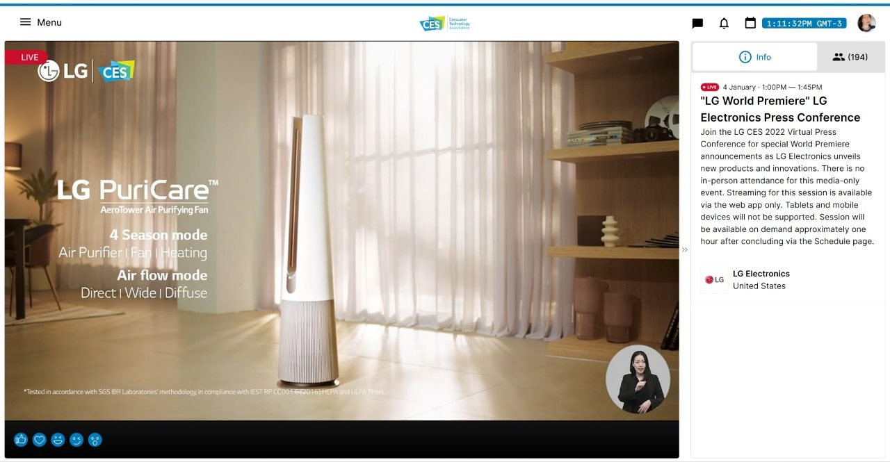 LG en CES 2022: Innovación para la sustentabilidad y la inclusión
