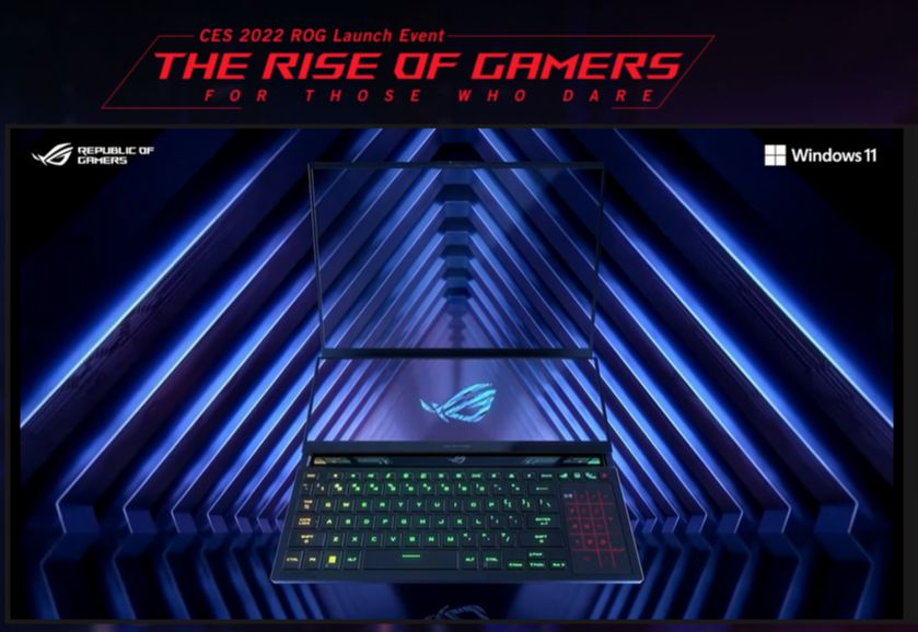 Republic of Gamers anuncia un arsenal de notebooks con las últimas tecnologías en CES 2022