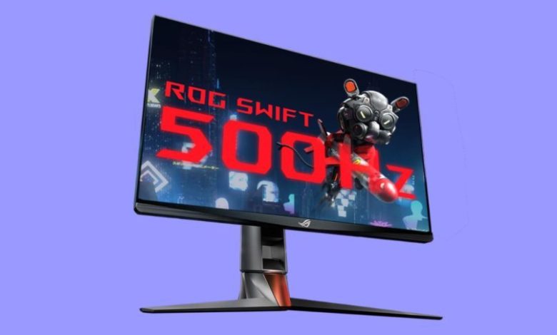 El nuevo monitor gaming Esports ROG Swift 500Hz NVIDIA G-SYNC con Reflex