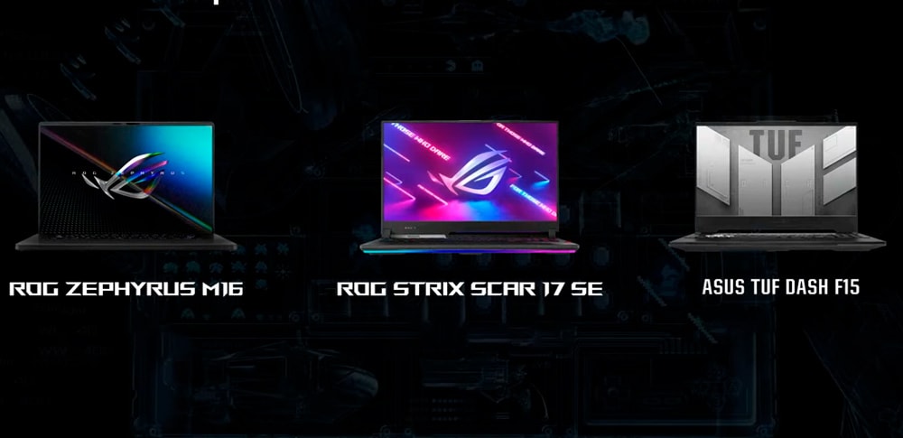 ASUS: notebooks gamer con procesadores Intel