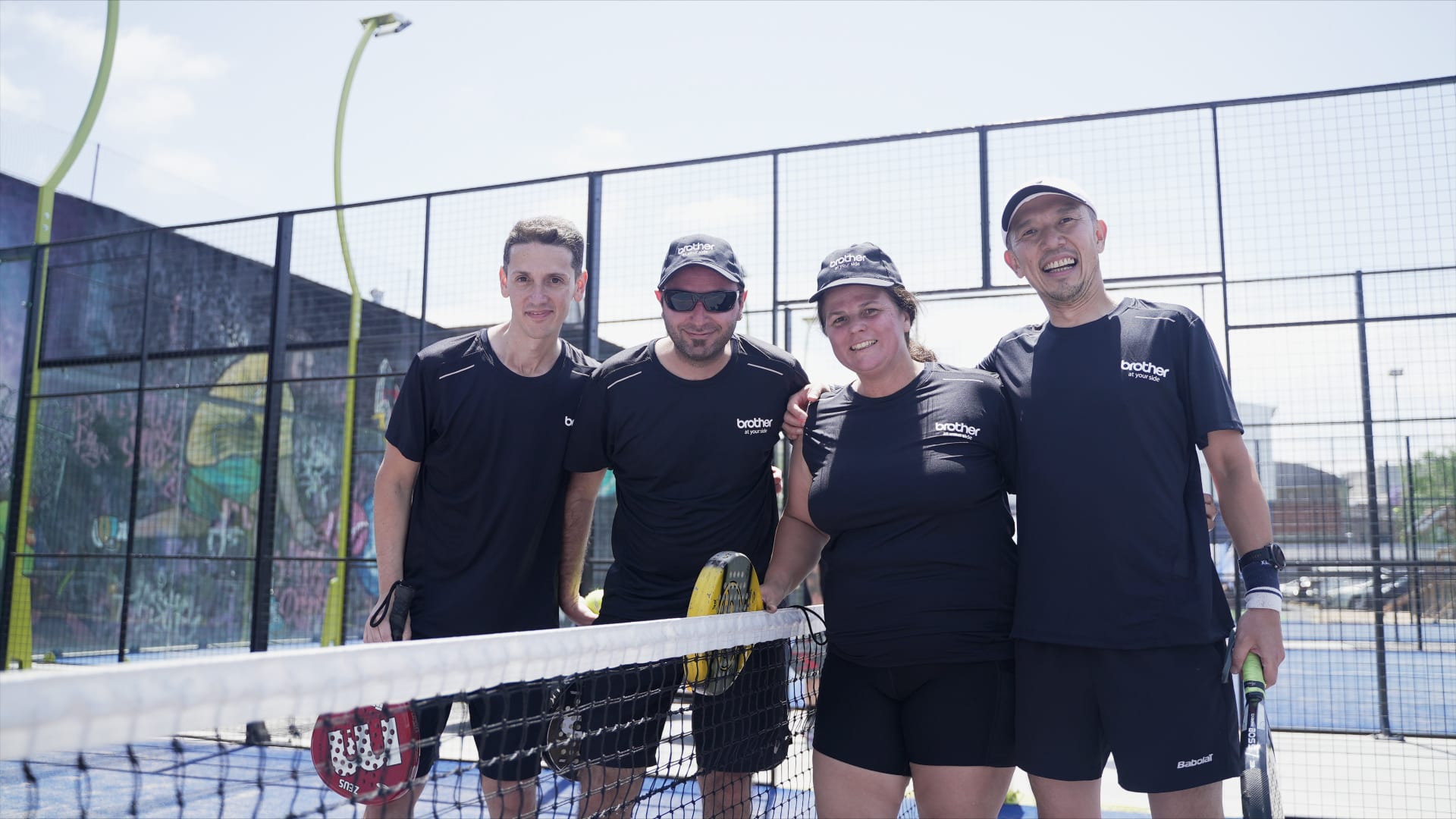 Brother juntó a sus distris en un torneo de padel