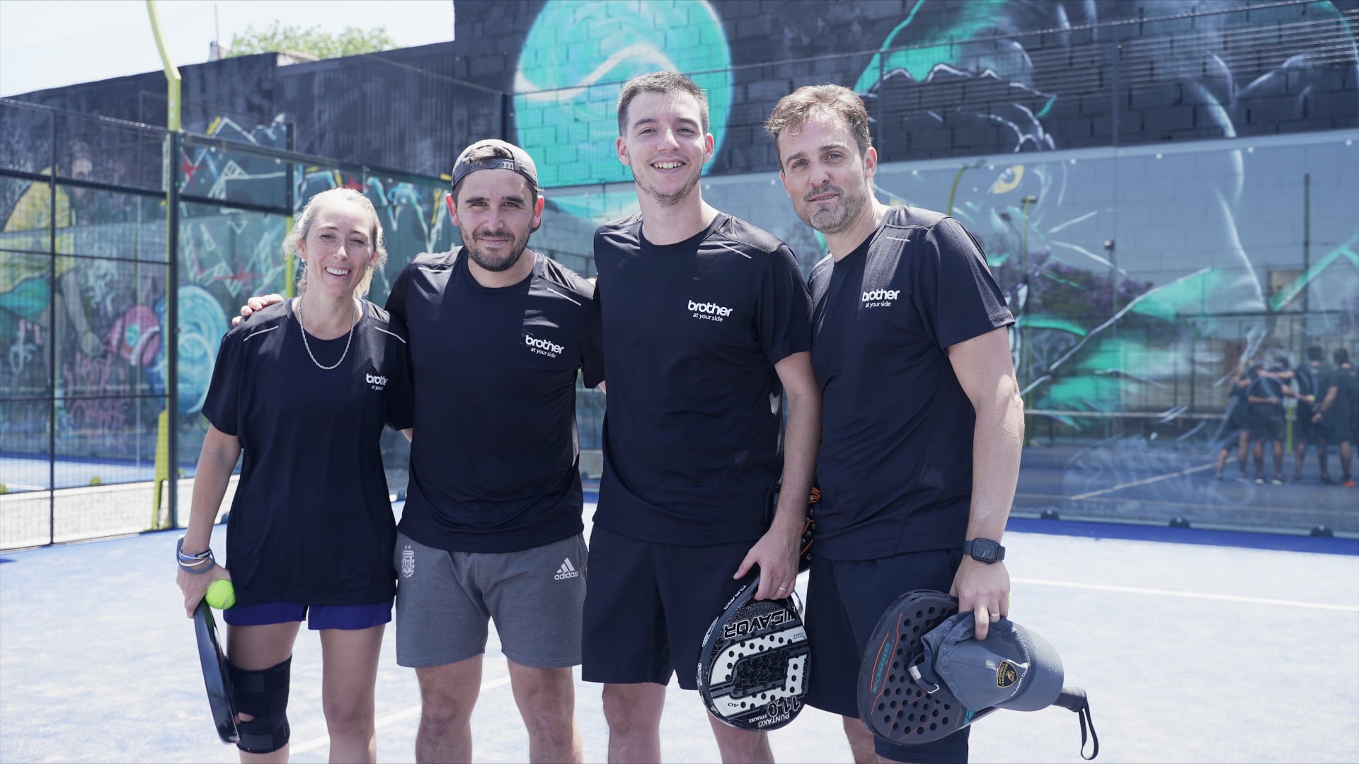 Brother juntó a sus distris en un torneo de padel