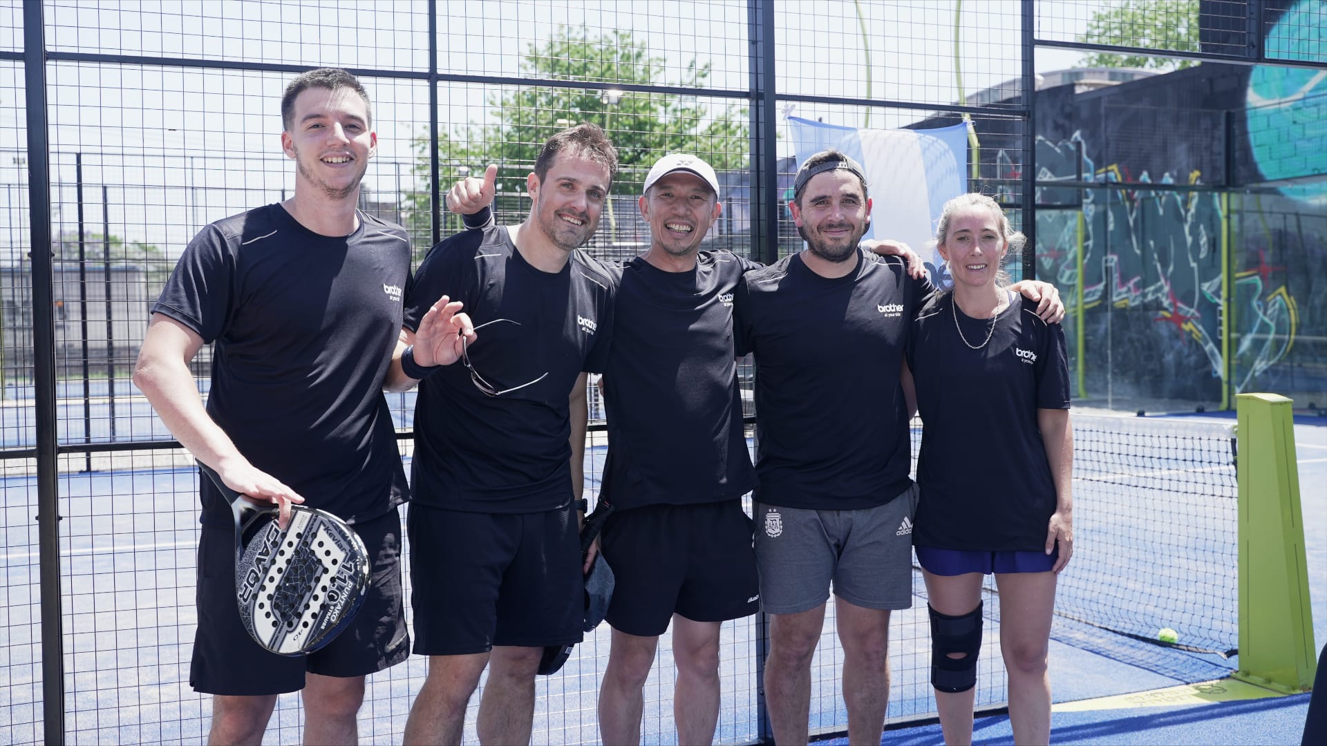 Brother juntó a sus distris en un torneo de padel