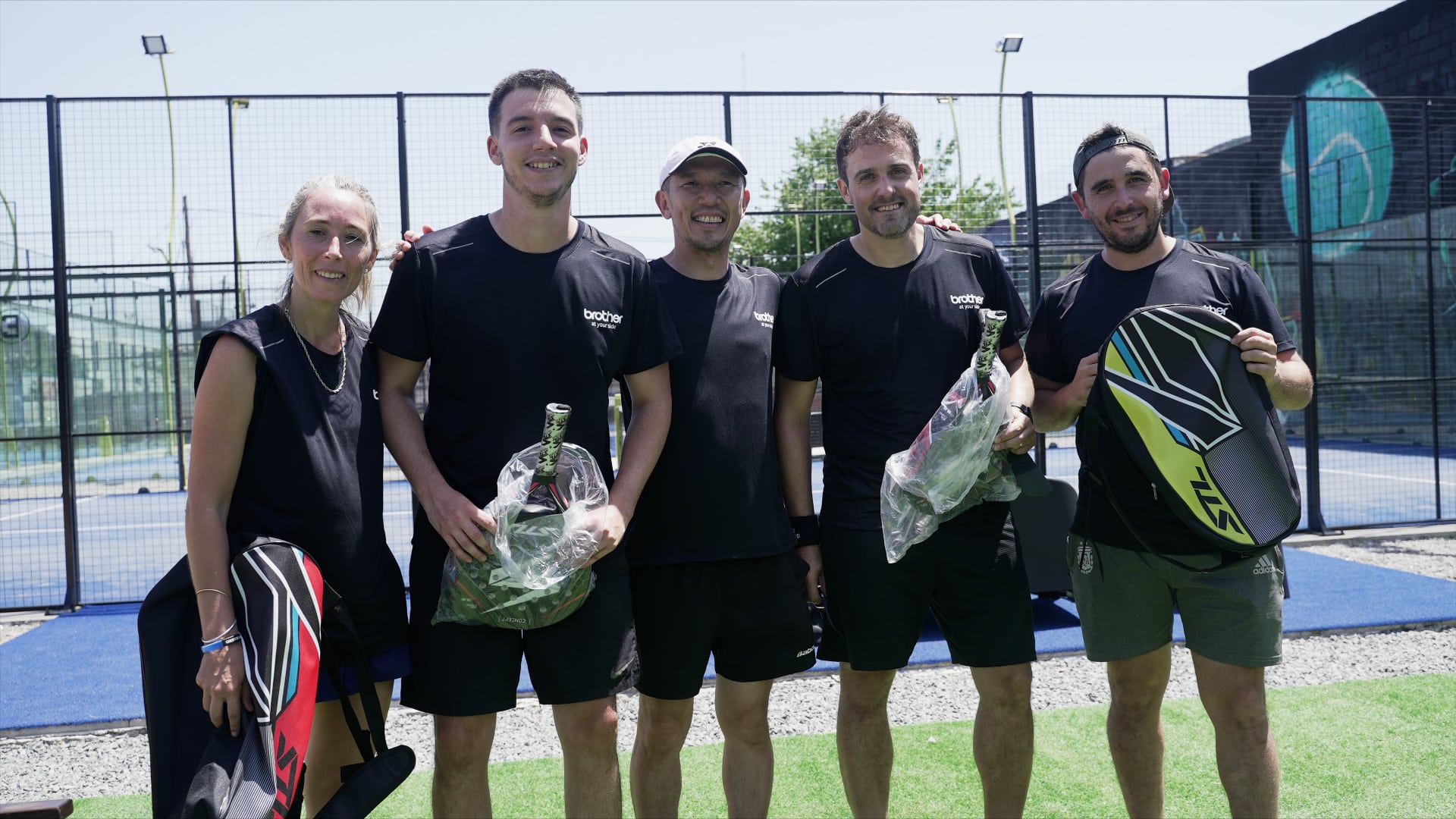 Brother juntó a sus distris en un torneo de padel