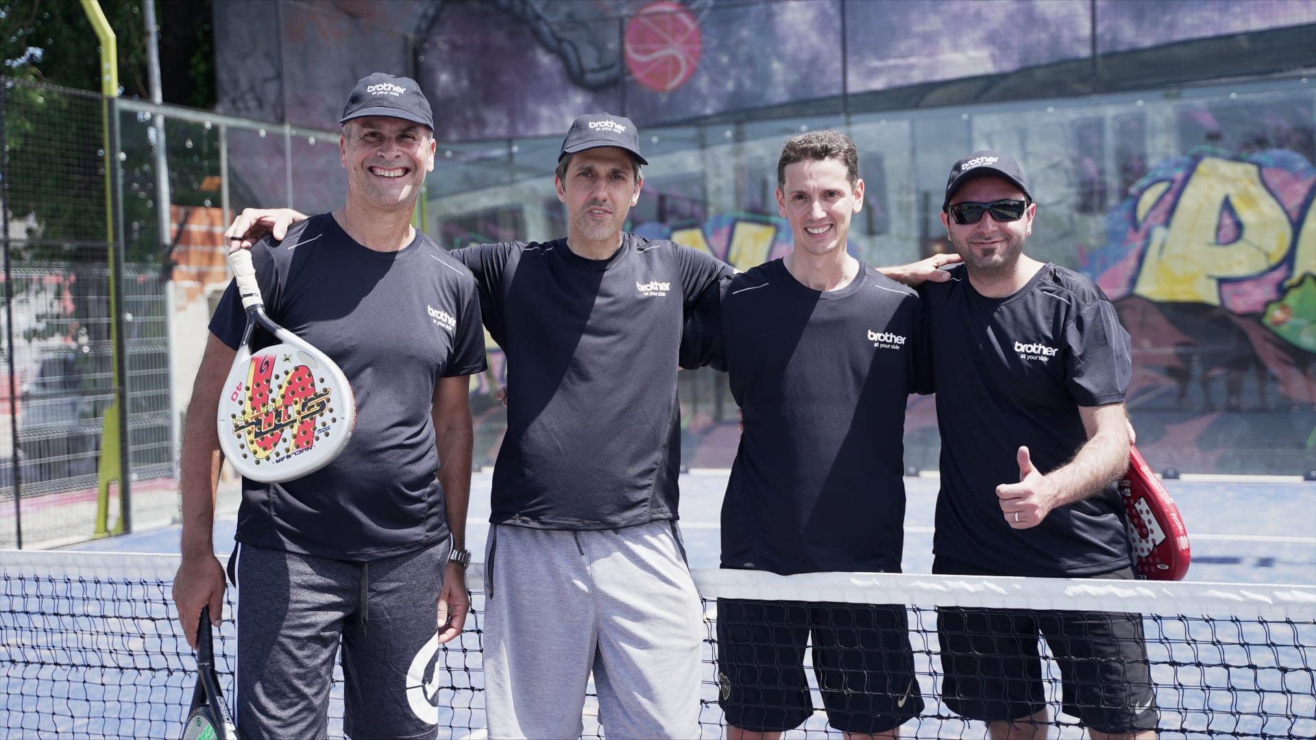 Brother juntó a sus distris en un torneo de padel