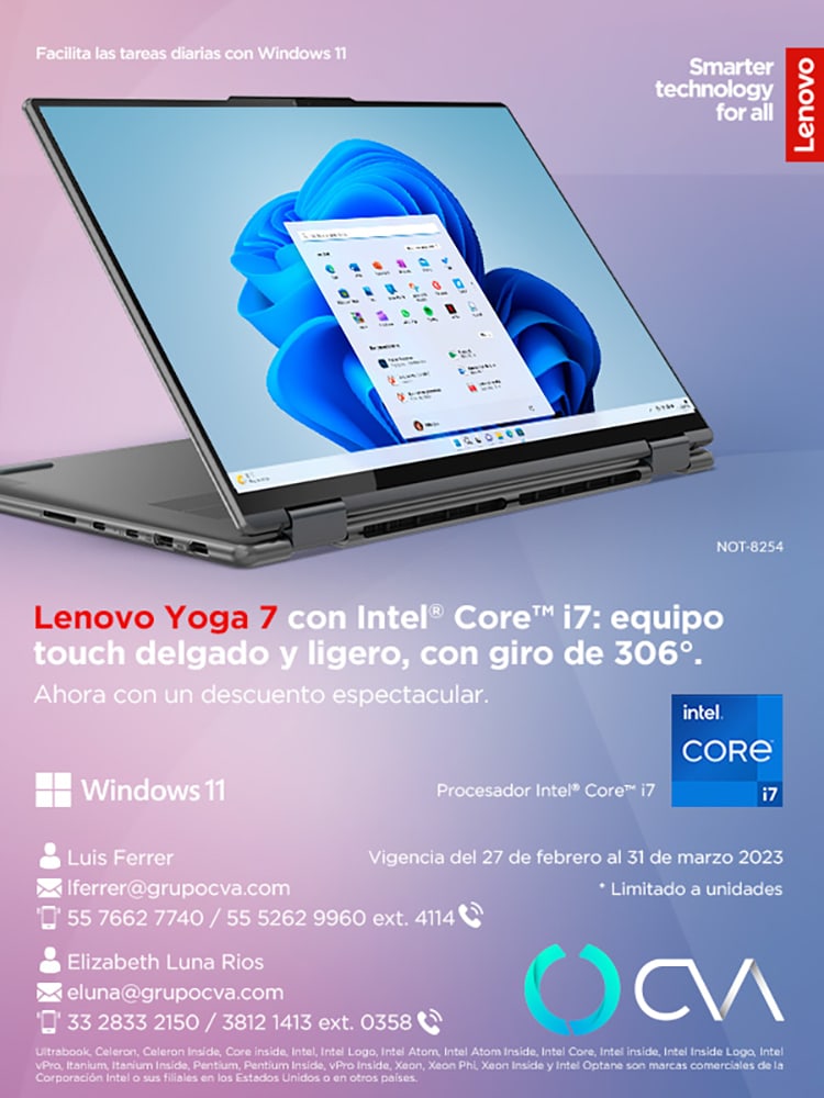 Facilita las tareas diarias con Lenovo Yoga 7