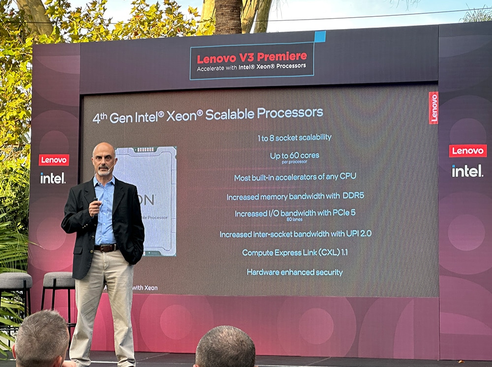 Lenovo V3 Premiere, infraestructura potenciada con Intel Xeon
