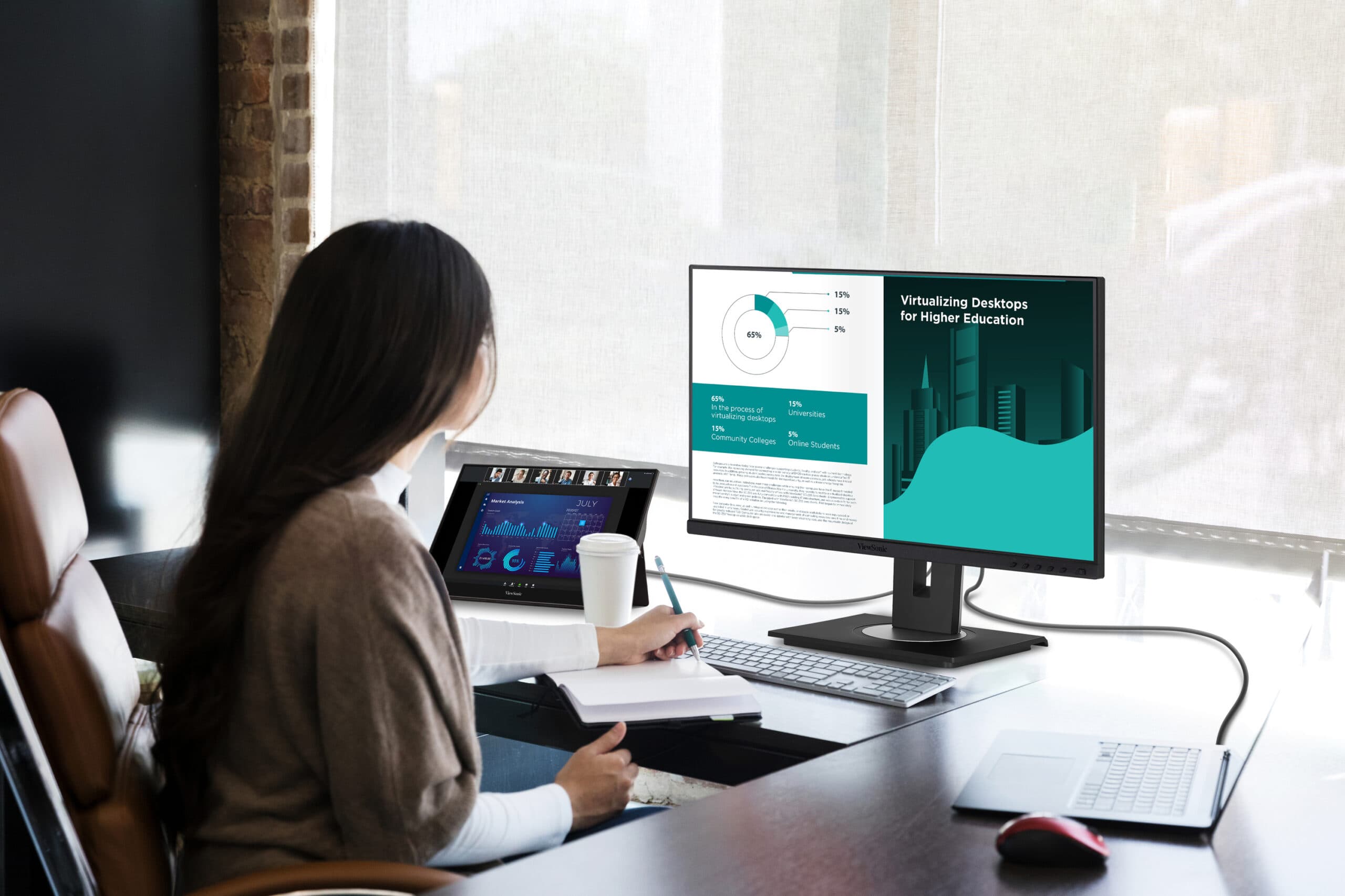 ViewSonic presenta monitores para la oficina que aumentan la productividad y ayudan a deshacerse del Docking Station tradicional