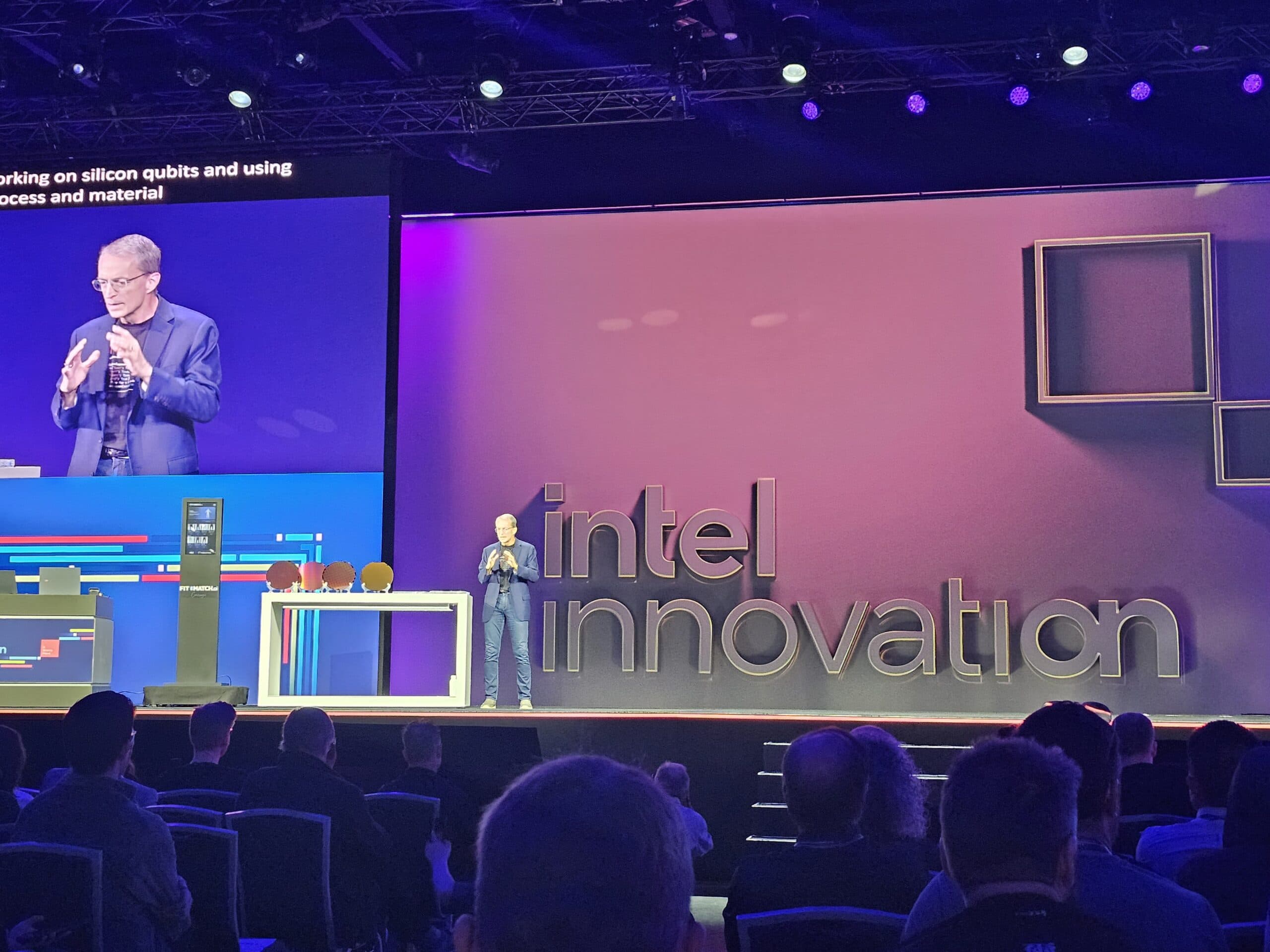 Pat Gelsinger, CEO de Intel, durante la charla de apertura en Intel Innovation 2023 en San José, California