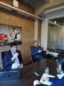 Juan Martín Radice, de America Group IT: “Es el proyecto el que elige la marca, no nosotros” Juan Radice y Leandro Latorre