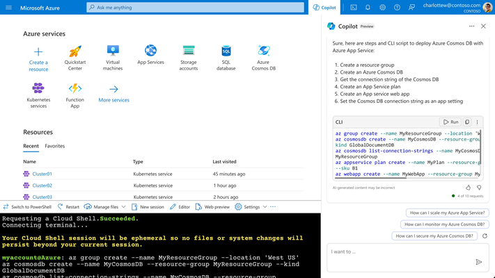 Microsoft Copilot para Azure: simplifica la gestión de TI y ahorra tiempo