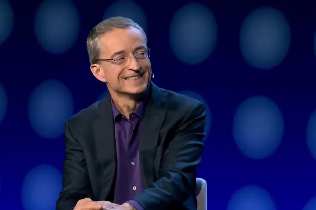 Pat Gelsinger, CEO de Intel, durante la conferencia de prensa que dio en CES
