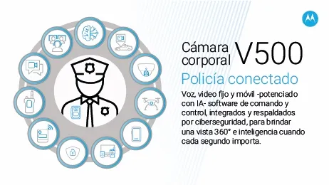 V500, la nueva cámara corporal de Motorola Solutions