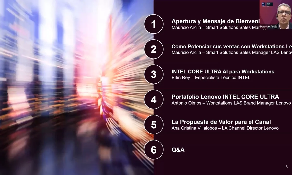 Webinar Lenovo: innovación en workstations, oportunidades para canales y el compromiso con la sostenibilidad Webinar Lenovo: innovación en workstations, oportunidades para canales y el compromiso con la sostenibilidad