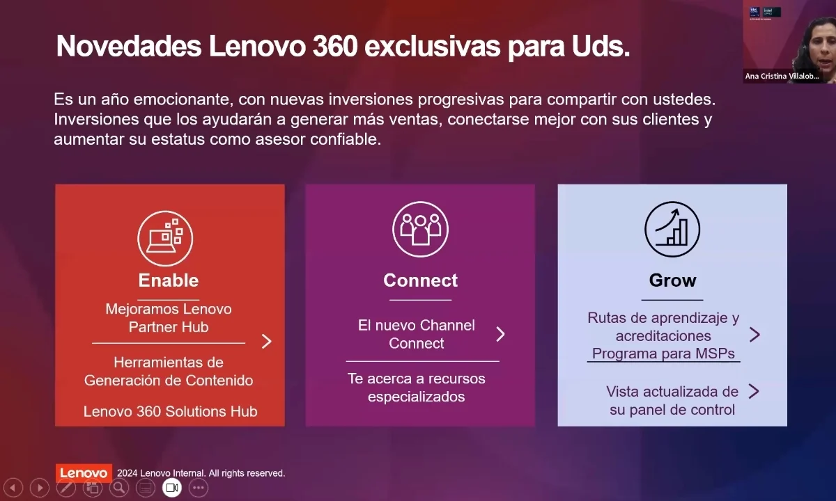 Webinar Lenovo: innovación en workstations, oportunidades para canales y el compromiso con la sostenibilidad Lenovo webinar.