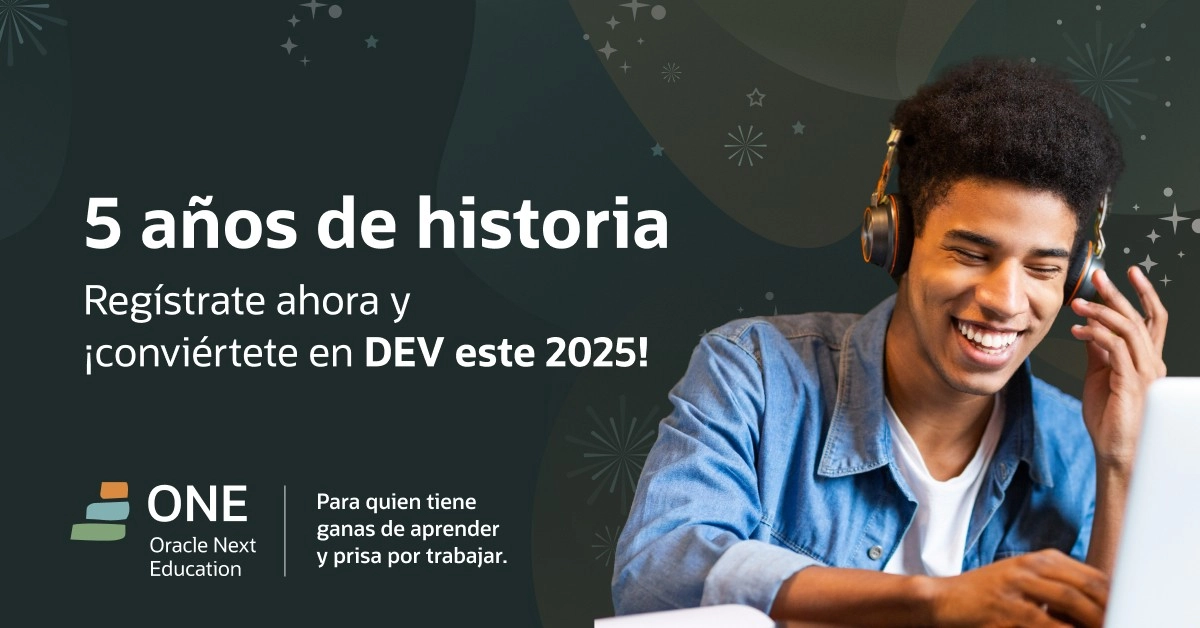 Oracle inicia inscripciones para ONE, su programa gratuito de formación en tecnología e inteligencia artificial Oracle inicia inscripciones para ONE, su programa gratuito de formación en tecnología e inteligencia artificial