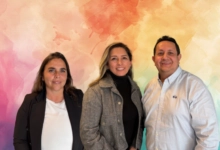 Daniela De Felice, Brand Development Manager de LOL, Jeisy Rodriguez, Senior Channel Account Manager de Adobe para Latam y Bautista Hoyos, Gerente de Canales de Latam de Adobe.