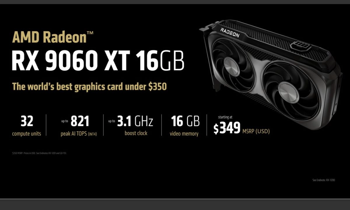 AMD presenta las nuevas tarjetas gráficas Radeon y procesadores Ryzen Threadripper en COMPUTEX 2025 La nueva Radeon RX 9060 XT, optimizada para gaming a 1440p con ray tracing avanzado y funciones potenciadas por inteligencia artificial.