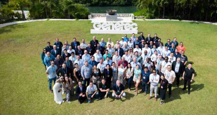 Premiación a socios destacados de Genetec 2024 en Latinoamérica y el Caribe.