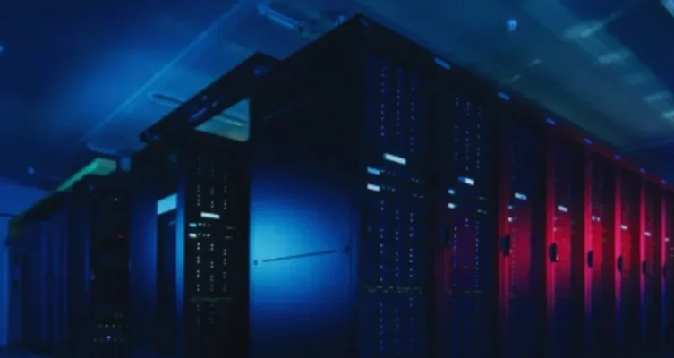 Render del futuro superordenador Doudna, que será instalado en el Lawrence Berkeley National Laboratory y estará al servicio del avance científico impulsado por inteligencia artificial.