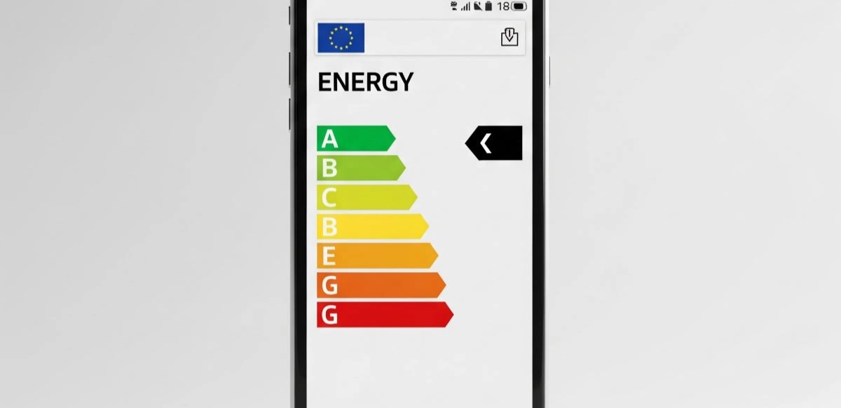 Nuevo etiquetado energético para móviles en Europa.