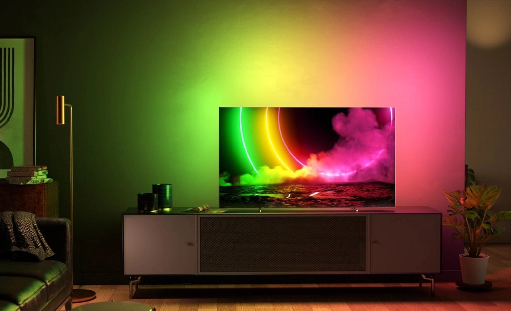 Philips anunció el lanzamiento de la nueva línea de Ambilight 2025 que incluye los modelos más recientes con tecnología OLED y MiniLED (MLED).