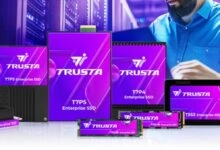 Durante el evento, la compañía mostró desarrollos de sus marcas TRUSTA (almacenamiento empresarial).