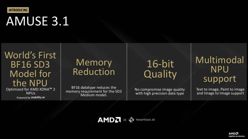 AMD lanzó Amuse 3.1, que crea imágenes de alta calidad sin internet ni suscripciones AMD lanzó Amuse 3.1, que crea imágenes de alta calidad sin internet ni suscripciones