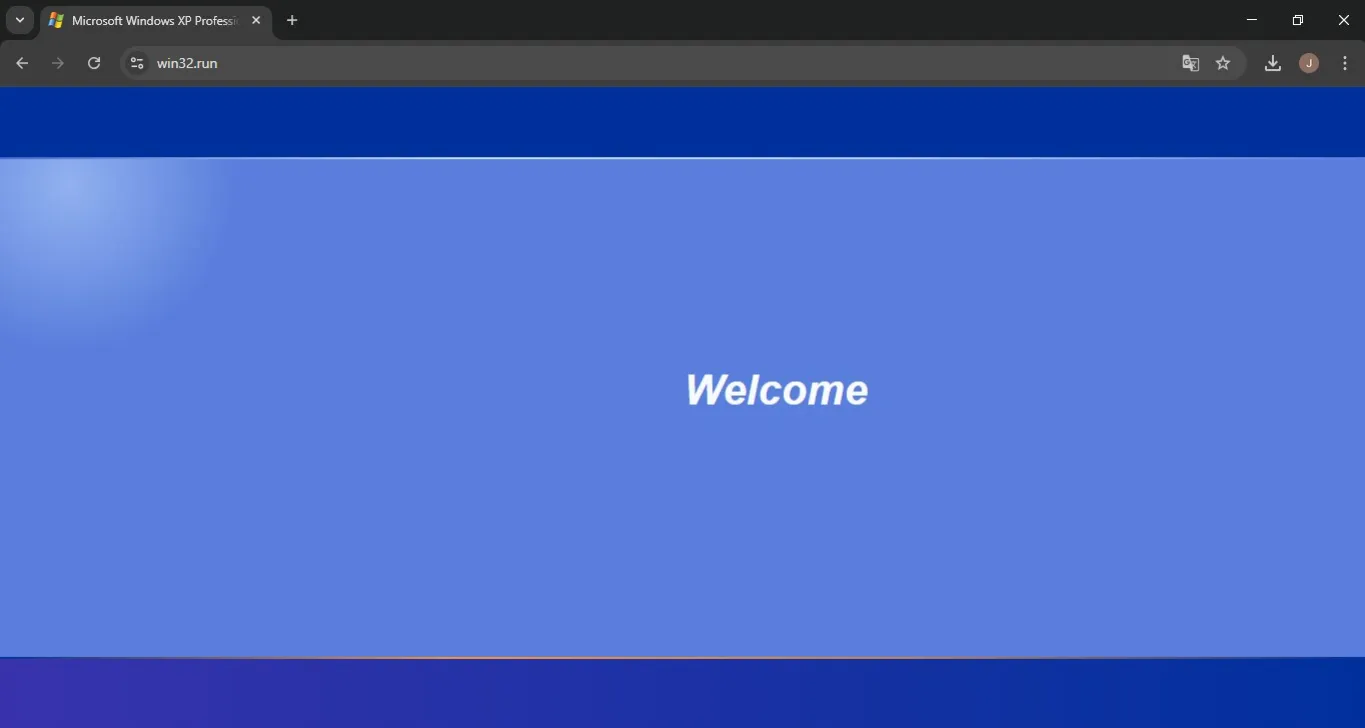 Windows XP está de regreso: cómo usarlo rápido, fácil, gratis y sin instalar nada Esperá unos segundos a que cargue y aparecerá “Welcome”.