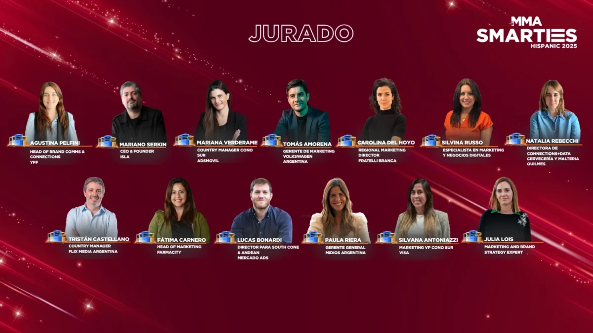 MMA Smarties Hispanic Latam 2025 abre sus inscripciones El jurado 2025 contará con líderes de renombre de empresas como ICBC, Farmacity, Mercado Ads, VISA, Danone y Volkswagen.