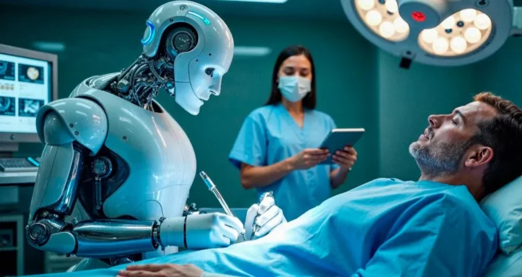 Primer robot que opera solo tras aprender viendo videos.